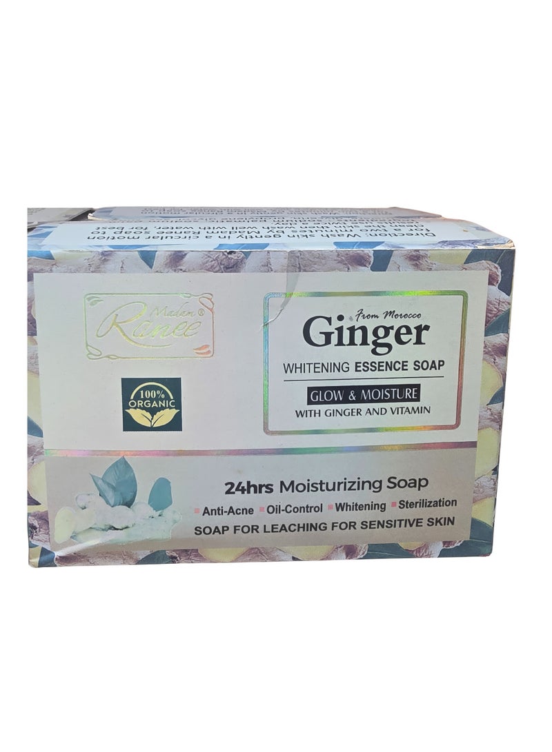 صابون خلاصة الزنجبيل المغربي لتفتيح البشرة - تركيبة مرطبة ومعقمة تدوم 24 ساعة